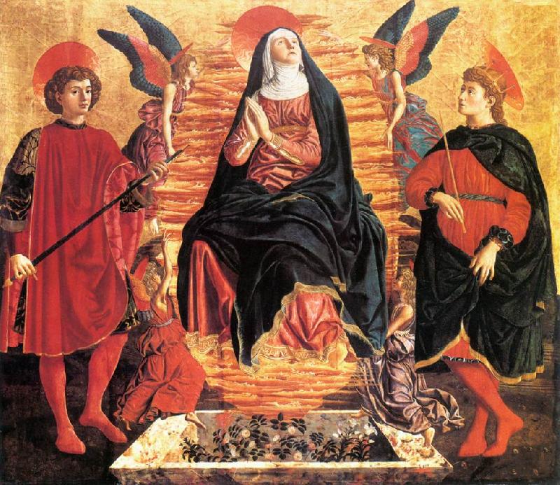 Andrea del Castagno Our Lady of the Assumption with Sts Miniato and Julian